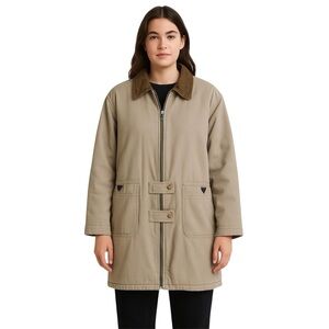 Vintage Quilted Corduroy Barn Coat The More Fashion Coat Co.